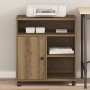 Soporte para impresora con ruedas Roble Artisan 60x50x67 cm von , Drucker unterstützt - Ref: Foro24-862283, Preis: 96,95 €, R...