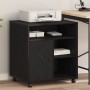 Soporte de impresora con ruedas de roble negro 60x50x67 cm von , Drucker unterstützt - Ref: Foro24-862284, Preis: 99,79 €, Ra...