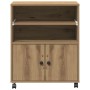 Soporte para impresora con ruedas Roble Artesanal 60x48x74 cm von , Drucker unterstützt - Ref: Foro24-862286, Preis: 101,36 €...