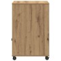 Soporte para impresora con ruedas Roble Artesanal 60x48x74 cm von , Drucker unterstützt - Ref: Foro24-862286, Preis: 101,36 €...