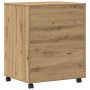 Soporte para impresora con ruedas Roble Artesanal 60x48x74 cm von , Drucker unterstützt - Ref: Foro24-862286, Preis: 101,36 €...