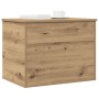 Caja de Almacenamiento con Tapa Roble Artesanal 60x42x46 cm Madera Elaborada von , Aufbewahrungskisten - Ref: Foro24-862289, ...