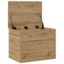 Caja de Almacenamiento con Tapa Roble Artesanal 60x42x46 cm Madera Elaborada von , Aufbewahrungskisten - Ref: Foro24-862289, ...