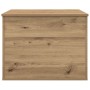 Caja de Almacenamiento con Tapa Roble Artesanal 60x42x46 cm Madera Elaborada von , Aufbewahrungskisten - Ref: Foro24-862289, ...