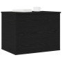 Caja de almacenamiento con tapa Madera negra 60x42x46 cm Madera de ingeniería by , Storage trunks - Ref: Foro24-862290, Price...