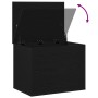 Caja de almacenamiento con tapa Madera negra 60x42x46 cm Madera de ingeniería by , Storage trunks - Ref: Foro24-862290, Price...