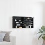 Mueble de exhibición montado en la pared de en madera de roble negro by , Shelves and shelves - Ref: Foro24-862296, Price: 48...