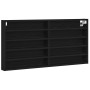 Mueble de exhibición montado en la pared de en madera de roble negro by , Shelves and shelves - Ref: Foro24-862296, Price: 48...