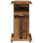 Podio de Conferencias con Ruedas de Madera Vieja y Madera Elaborada de , Escritorios - Ref: Foro24-862297, Precio: 130,01 €, ...