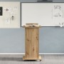 Podio de Conferencia con Ruedas de madera de roble artesanal de , Escritorios - Ref: Foro24-862298, Precio: 130,01 €, Descuen...