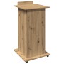Podio de Conferencia con Ruedas de madera de roble artesanal de , Escritorios - Ref: Foro24-862298, Precio: 130,01 €, Descuen...