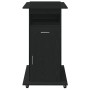 Podio de Lectura con Ruedas de Madera de Roble Negro de , Escritorios - Ref: Foro24-862299, Precio: 135,62 €, Descuento: %
