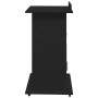 Podio de Lectura con Ruedas de Madera de Roble Negro de , Escritorios - Ref: Foro24-862299, Precio: 135,62 €, Descuento: %
