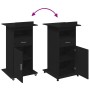 Podio de Lectura con Ruedas de Madera de Roble Negro de , Escritorios - Ref: Foro24-862299, Precio: 135,62 €, Descuento: %