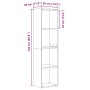 Gabinete de Libros/Gabinete de TV Roble Negro 36x30x143 cm von , Regale und Regale - Ref: Foro24-862409, Preis: 72,88 €, Raba...