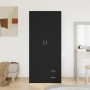 Armario Negro Roble 80x52x180 cm Madera Ingenierizada von , Kleiderschränke - Ref: Foro24-862437, Preis: 269,44 €, Rabatt: %