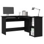 Escritorio Negro Roble 120x140x75 cm de Madera de , Escritorios - Ref: Foro24-862450, Precio: 140,12 €, Descuento: %