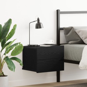 Mesa de noche de Nogal Negro 40x30x30 cm de madera
