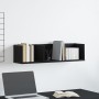 Estantería de CD Nogal Negro 75x18x18 cm de madera by , Shelves and shelves - Ref: Foro24-862461, Price: 28,62 €, Discount: %