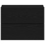 Mesas de Noche 2 pcs Negro Roble 40x30x30 cm Madera Elaborada de , Mesitas de noche - Ref: Foro24-862460, Precio: 93,88 €, De...