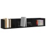 Estante de pared CD Negro Roble 100x18x18 cm Madera elaborada by , Shelves and shelves - Ref: Foro24-862462, Price: 34,29 €, ...