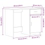 Escritorio Negro Roble 100x50x76 cm Madera de calidad de , Escritorios - Ref: Foro24-862464, Precio: 106,37 €, Descuento: %