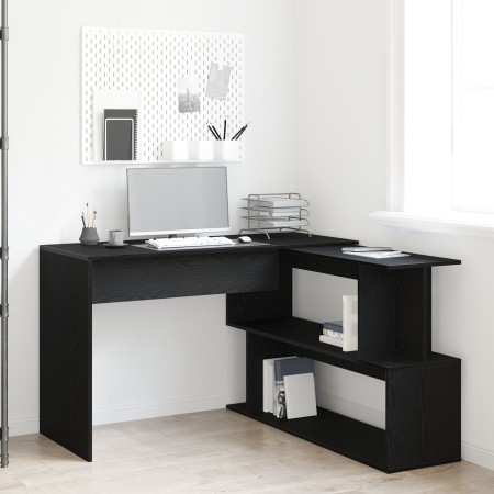 Escritorio Negro Roble 200x50x76 cm Madera Elaborada de , Escritorios - Ref: Foro24-862465, Precio: 137,66 €, Descuento: %