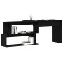 Escritorio Negro Roble 200x50x76 cm Madera Elaborada de , Escritorios - Ref: Foro24-862465, Precio: 137,66 €, Descuento: %