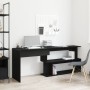 Escritorio Negro Roble 200x50x76 cm Madera Elaborada de , Escritorios - Ref: Foro24-862465, Precio: 137,66 €, Descuento: %