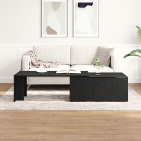 Mesa de café negra de roble, 150x50x35 cm, de madera de ingeniería von , Couchtisch - Ref: Foro24-862478, Preis: 93,36 €, Rab...