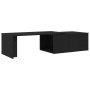Mesa de café negra de roble, 150x50x35 cm, de madera de ingeniería de , Mesas de centro - Ref: Foro24-862478, Precio: 94,17 €