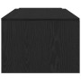 Mesa de café negra de roble, 150x50x35 cm, de madera de ingeniería de , Mesas de centro - Ref: Foro24-862478, Precio: 94,17 €