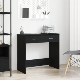 Escritorio Negro Roble 80x40x75 cm Madera Fabricada by , Desks - Ref: Foro24-862480, Price: 82,91 €, Discount: %