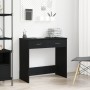 Escritorio Negro Roble 80x40x75 cm Madera Fabricada de , Escritorios - Ref: Foro24-862480, Precio: 82,85 €, Descuento: %