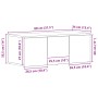 Mueble para TV en negro y roble, 80x34x30 cm, hecho de madera ingenierizada von , TV-Möbel - Ref: Foro24-862484, Preis: 75,96...