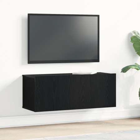 Soporte de TV de roble negro 80x30x30 cm hecho de madera aglomerada von , TV-Möbel - Ref: Foro24-862486, Preis: 46,09 €, Raba...