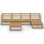 Gartenmöbel 8 Stück honigbraun massivem Kiefernholz von vidaXL, Gartensets - Ref: Foro24-3075542, Preis: 394,35 €, Rabatt: %
