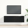 Mueble de TV Montado en la Pared de Roble Negro 100x30x30 cm Hecho de Madera Ingenierizada von , TV-Möbel - Ref: Foro24-86248...
