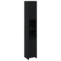 Armario de baño Negro Roble 30x30x183,5 cm Madera elaborada de , Muebles de baño - Ref: Foro24-862505, Precio: 95,60 €