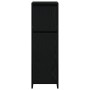 Armario de baño Negro Roble 30x30x95 cm Madera
