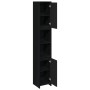 Armario de baño Negro Roble 30x30x183,5 cm Madera elaborada von , Badezimmermöbel - Ref: Foro24-862505, Preis: 92,20 €, Rabat...