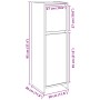 Armario de baño Negro Roble 30x30x95 cm Madera von , Badezimmermöbel - Ref: Foro24-862504, Preis: 66,60 €, Rabatt: -5%%