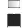 Gabinete de baño  con espejo de madera de roble negro 60x33x61 cm de madera de ingeniería | Foro24.es | Tu tienda online para hogar, jardín y más Foro24.es