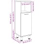 Armario de baño Negro Roble 30x30x95 cm Madera Elaborada de , Muebles de baño - Ref: Foro24-862512, Precio: 57,74 €, Descuent...
