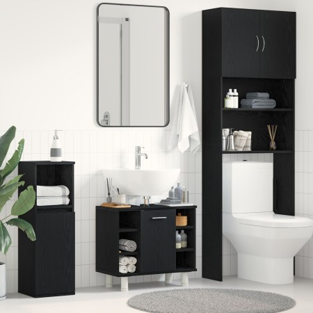 Cabinet de baño Negro Roble 60x32x54 cm Madera Ingenierizada von , Badezimmermöbel - Ref: Foro24-862514, Preis: 60,10 €, Raba...