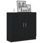 Estantería Negra Roble 82,5x30,5x80 cm Madera by , Bookcases and shelves - Ref: Foro24-862515, Price: 77,49 €, Discount: %