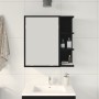 Espejo de baño con armario negro de roble, tamaño 62,5x20,5x64 cm, hecho de madera von , Badezimmerwaschtische - Ref: Foro24-...