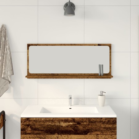Espejo de baño de madera vintage 90x10,5x37 cm by , bathroom vanities - Ref: Foro24-862526, Price: 49,65 €, Discount: %