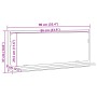 Espejo de baño Roble Negro 90x10.5x37 cm de madera de ingeniería by , bathroom vanities - Ref: Foro24-862528, Price: 45,79 €,...