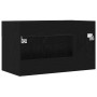 Gabinete de lavabo para baño negro roble 80x38,5x46 cm de madera by , bathroom vanities - Ref: Foro24-862529, Price: 54,40 €,...